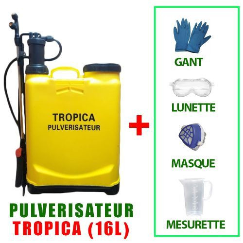 TROPICA Pulvérisateur 16L + Kit de protection